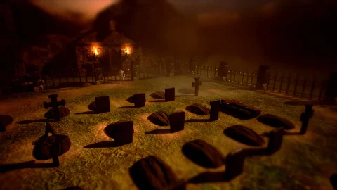 恐怖墓地场景-Cemetery Grounds