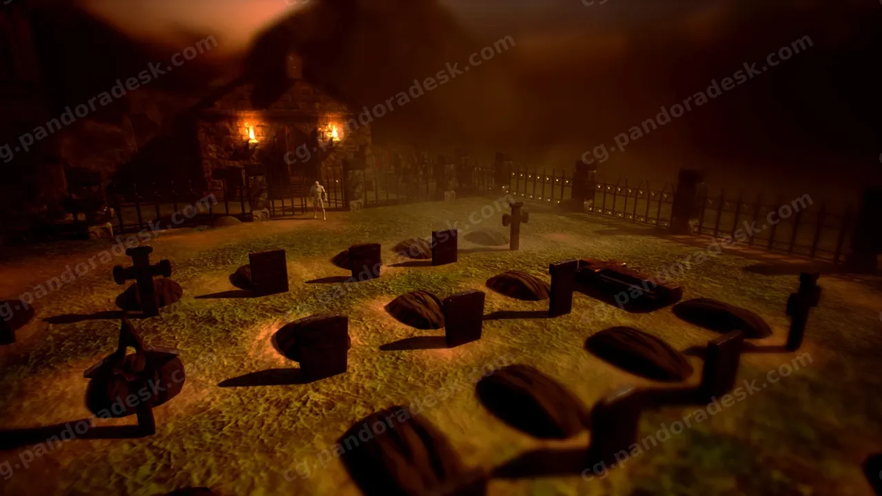 恐怖墓地场景-Cemetery Grounds