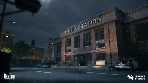 复古警察局环境（复古警察局内部警察室）-Retro Police Station Environment