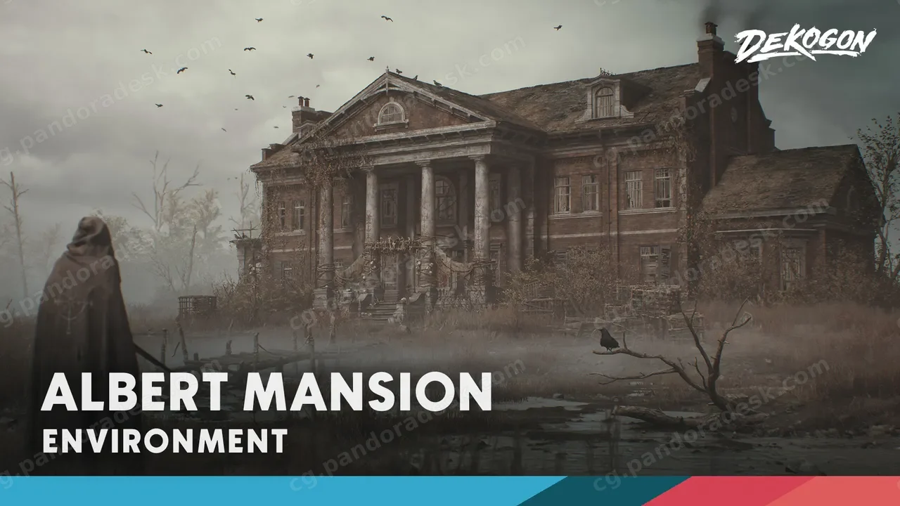 废弃庄园-Post Apocalyptic Mansion Albert Manor (Day and Night Lighting)