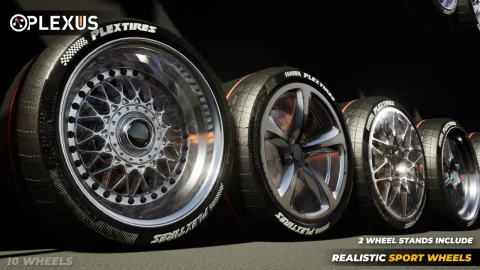 写实运动轮毂2 - 虚幻引擎 - Realistic Sport Wheels 2 - Unreal Engine