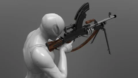 布伦轻机枪轻机枪 - Bren Light Machine Gun LMG