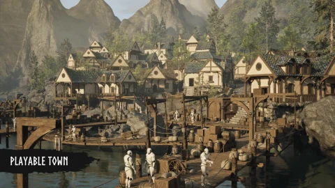 模块化中世纪城镇，码头 - Modular Medieval Town, Docks