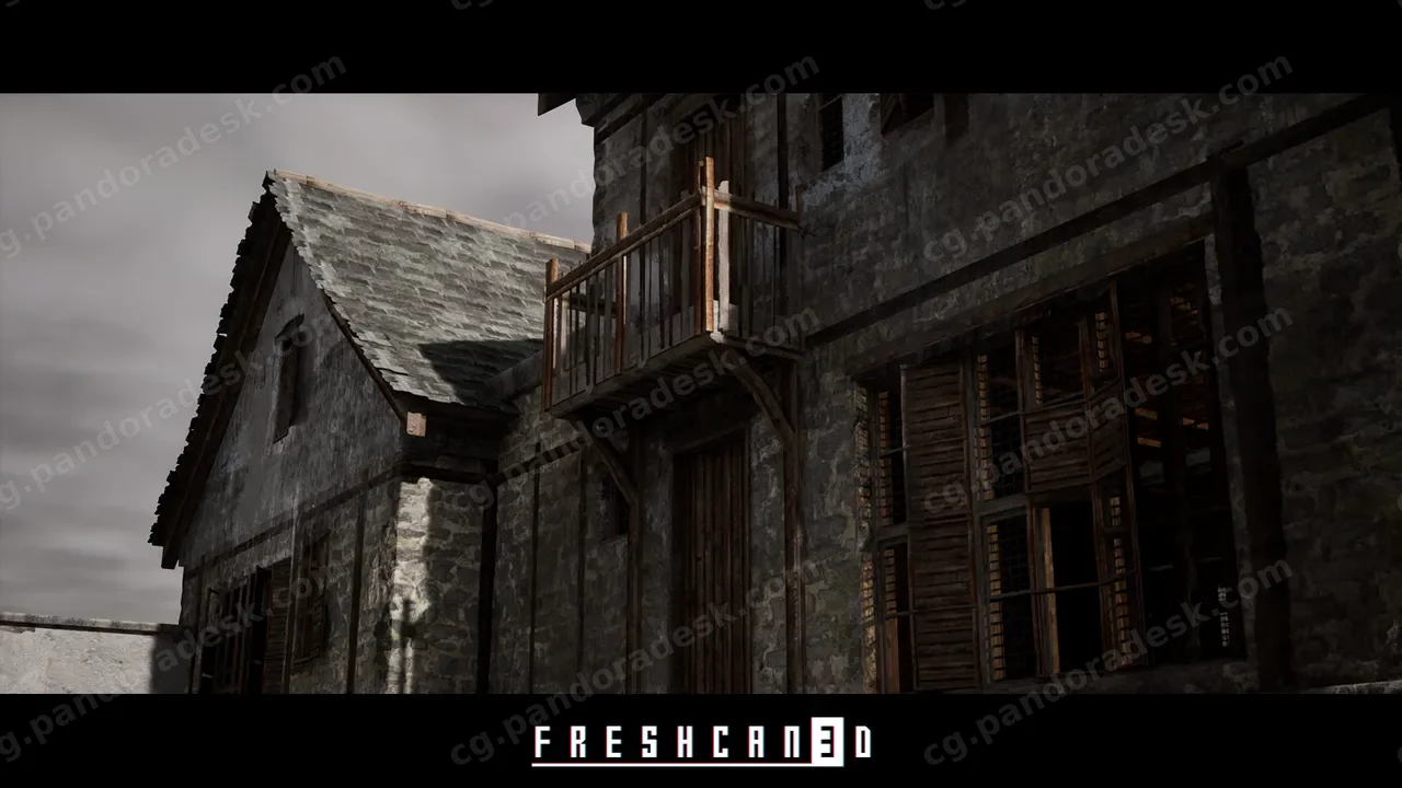 中世纪房屋-Old Village Houses