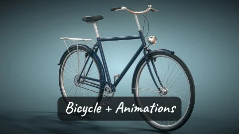 自行车与动画 - Bicycle With Animations