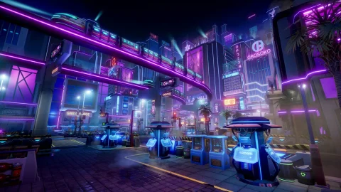 赛博夜之城 - Cyber Night City Asset Pack