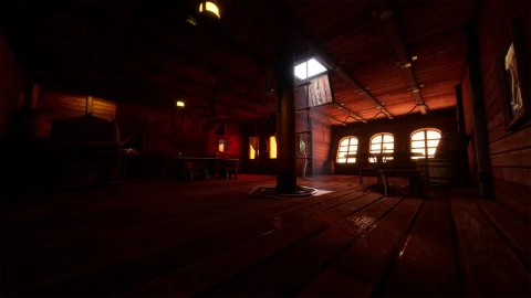 海盗船舱-Pirate Ship Cabin