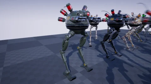 科幻：机器人双足哨兵-SCI FI: DROID BIPED SENTINEL