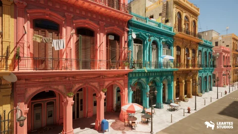 古巴哈瓦那街道环境 - Havana Street Environment