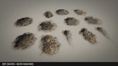 陨石坑贴花 Crater Decals