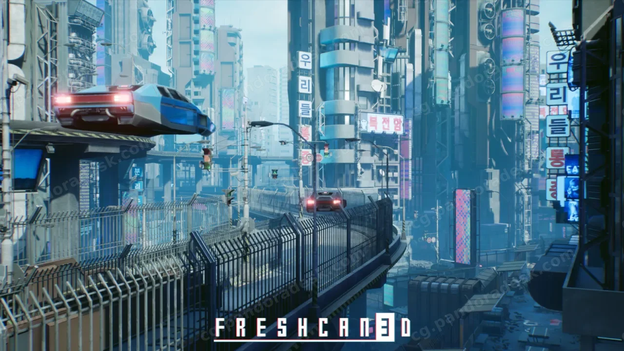 大型反乌托邦城市环境 - Dystopian City Environment