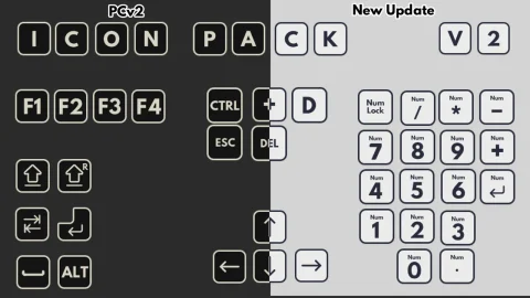 键位按钮图标包 V2 - Input Keys Icon Pack V2