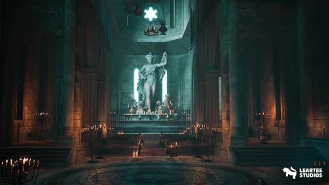 旧大教堂环境 - Old Cathedral Environment ( Ancient Cathedrall Environmentt Oldened Cathedrals )