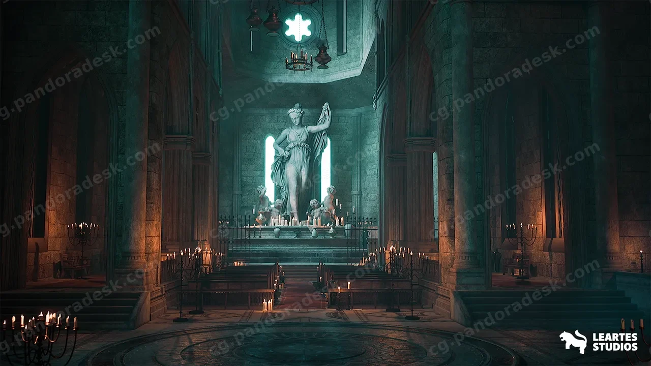 旧大教堂环境 - Old Cathedral Environment ( Ancient Cathedrall Environmentt Oldened Cathedrals )
