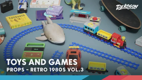 80年代复古玩具 - Retro 80's VOL.3 - Toys (Nanite and Low Poly)