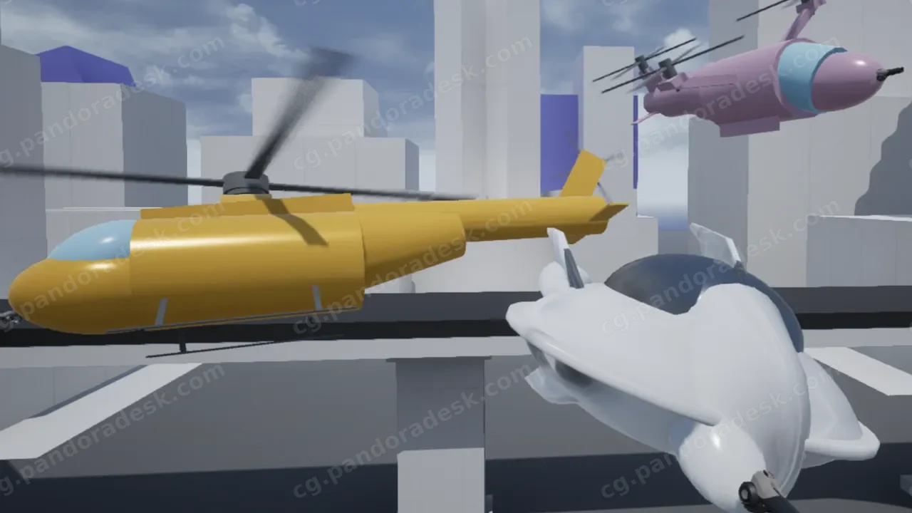 无人机直升机自动机器人蓝图 AI Enemies - Drone
