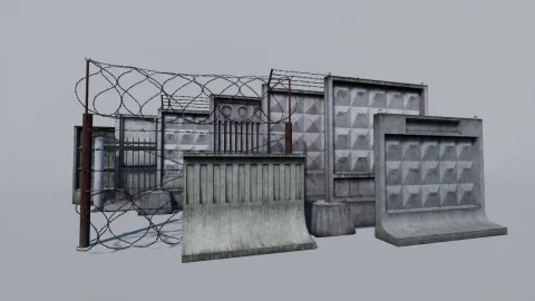 模块化混凝土和金属围栏包-Modular Concrete and Metallic Fence Pack