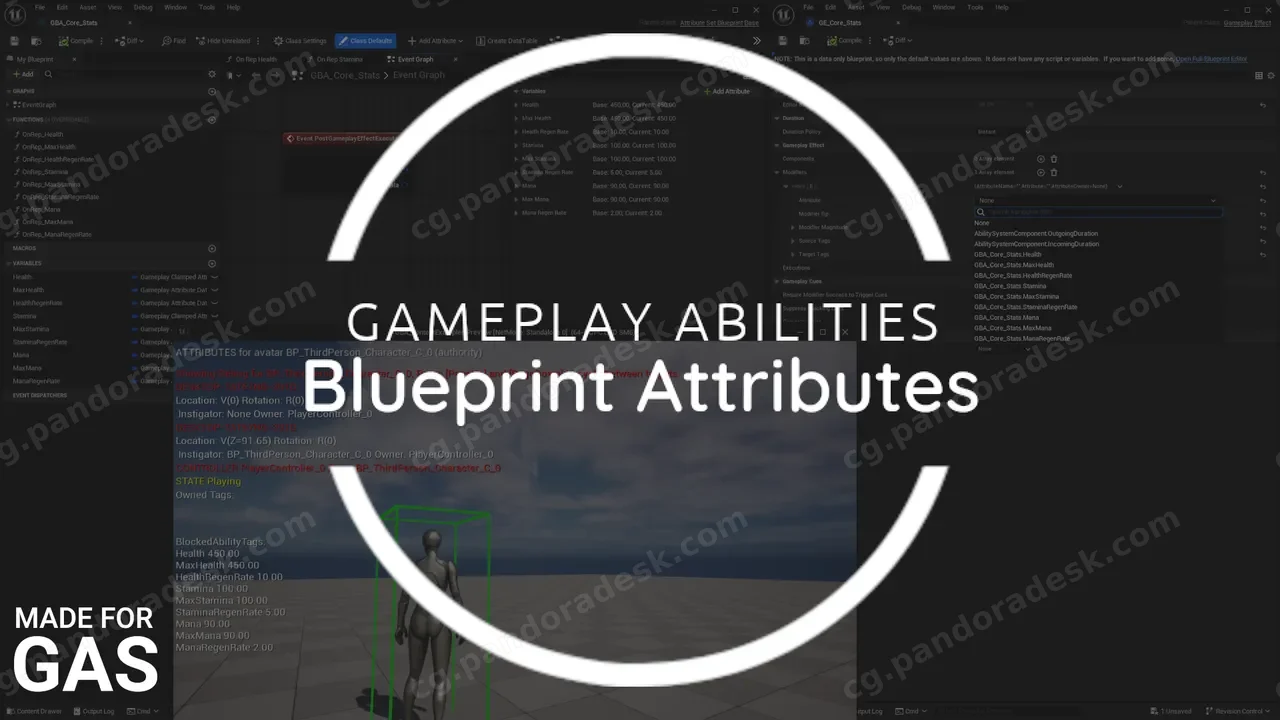 游戏玩法蓝图属性 Gameplay Blueprint Attributes