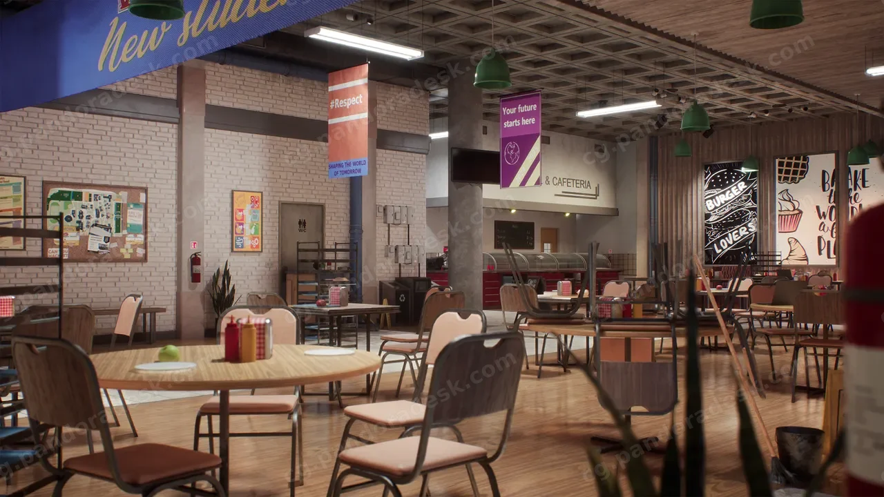 大学食堂环境 - University Cafeteria Environment