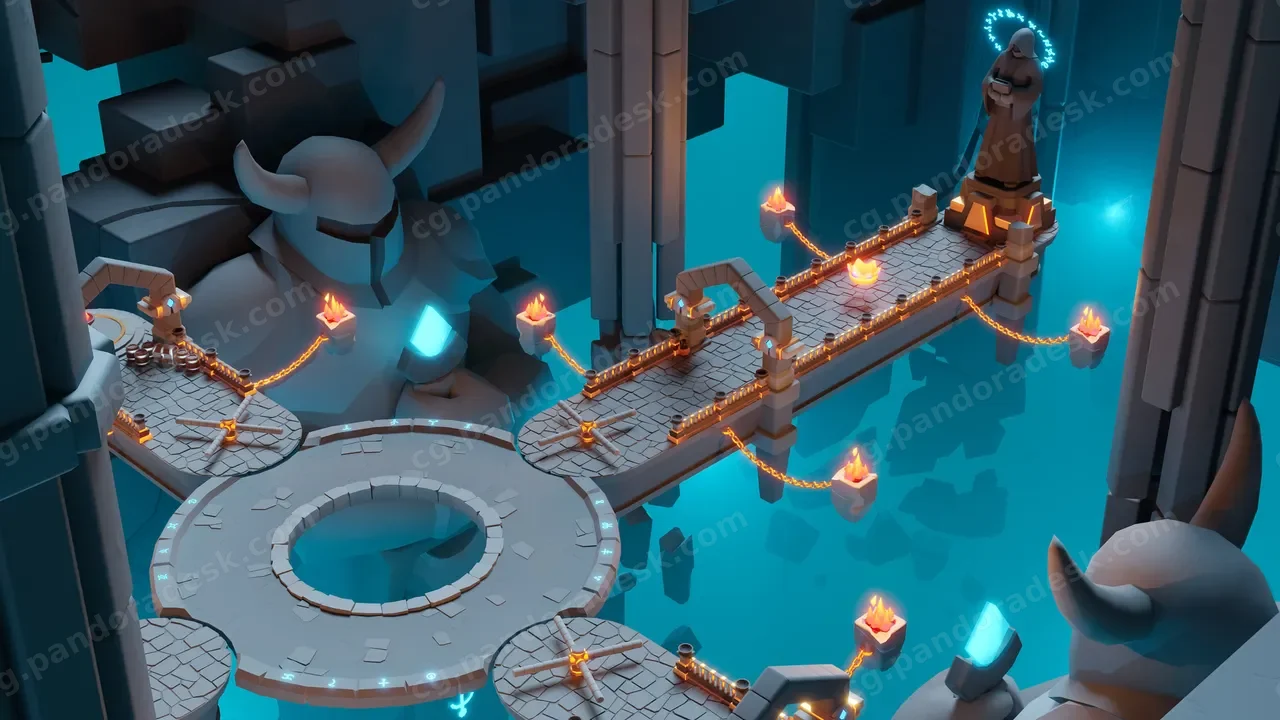 平台游戏/地下世界 - Platformer 8 Underworld - Low Poly Asset Pack by ithappy
