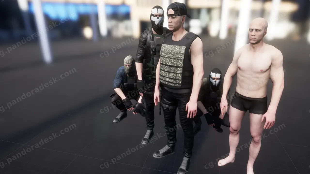 武装劫匪暴徒-Character Military Bandit 2