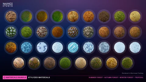 250个风格化材质包 - Stylized 250 Materials Bundle