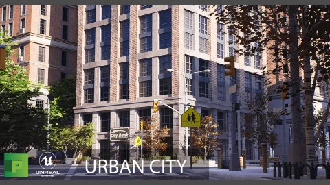 美国城市街道-Urban City