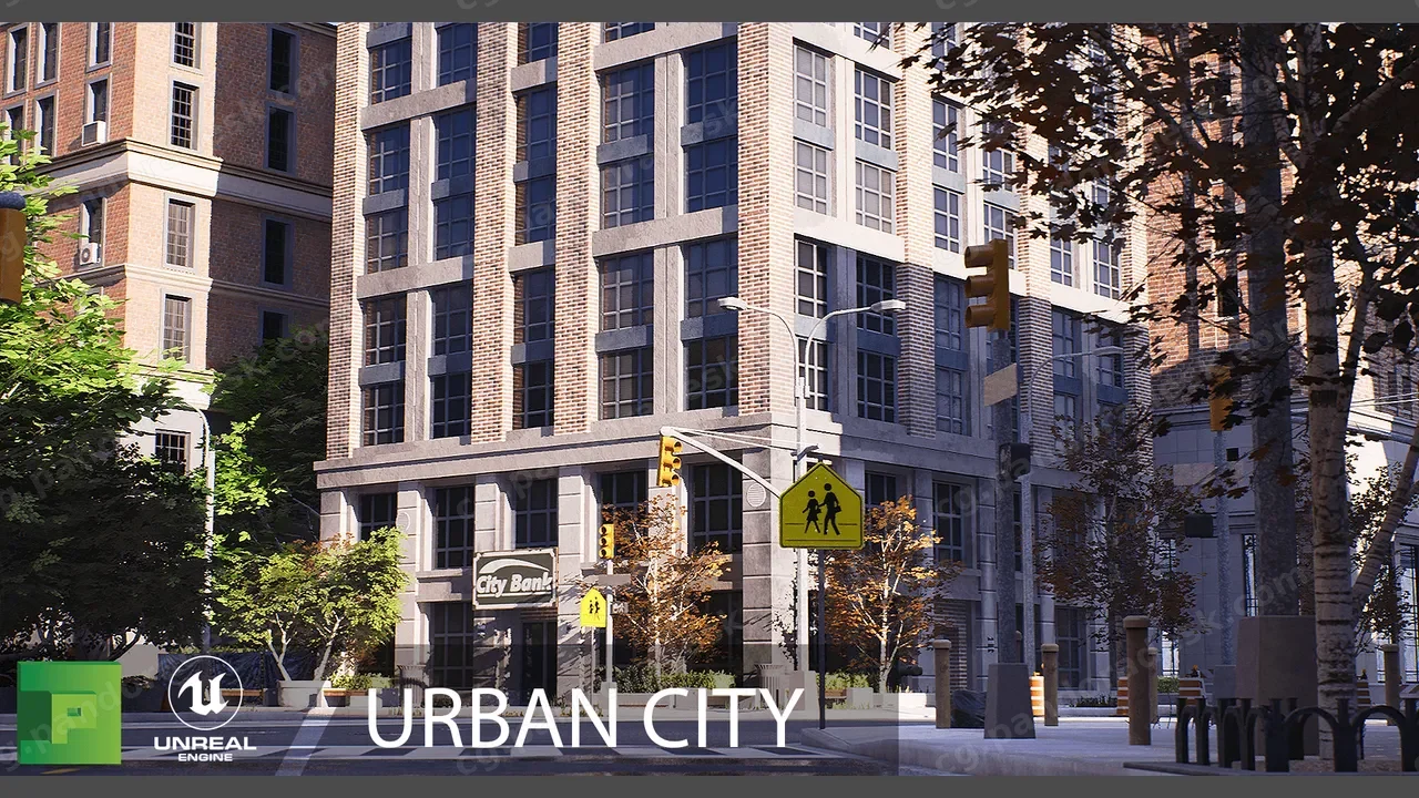 美国城市街道-Urban City
