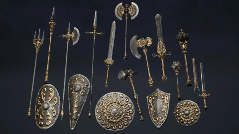 中世纪奇幻武器包 - Fantasy Weapons Pack