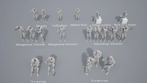 人物的城市动画-City Animation of People - Pack 1