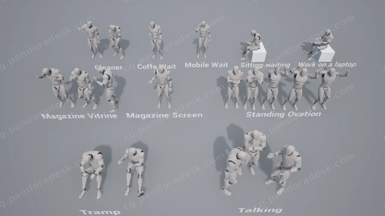 人物的城市动画-City Animation of People - Pack 1