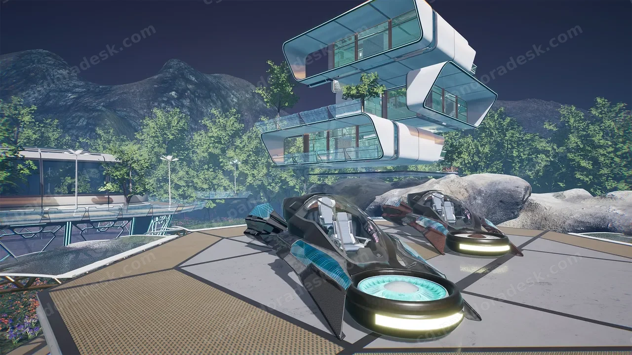 模块化科幻村 - Modular Sci-Fi village