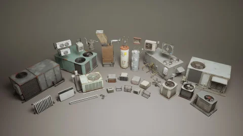 高品质空调外机模型 Buildings VOL.2 - Electric Air