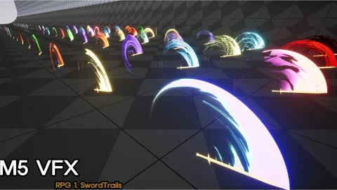 剑击特效-M5 VFX RPG1. Sword Trails(Niagara)