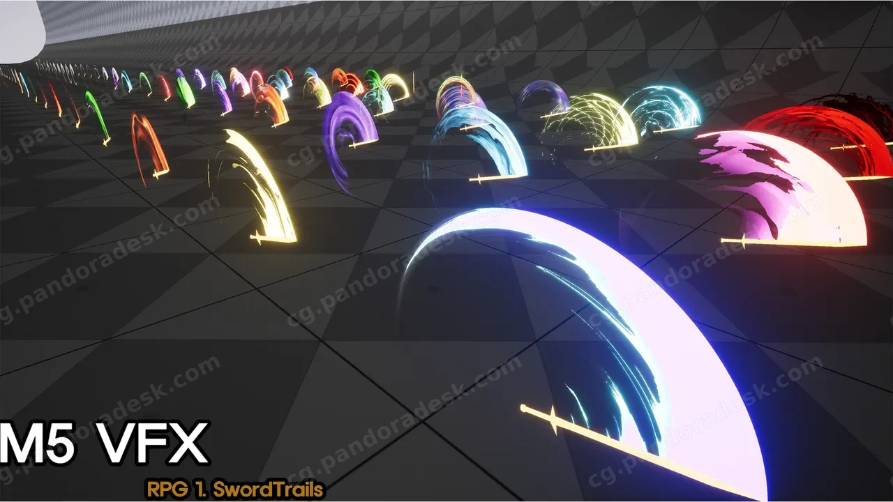 剑击特效-M5 VFX RPG1. Sword Trails(Niagara)