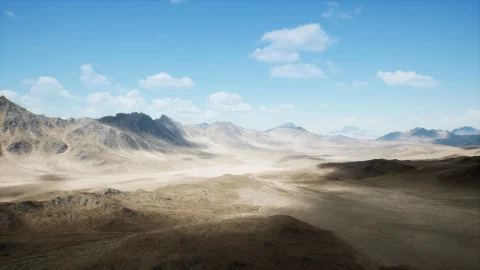 干旱山地景观 - Arid Mountains Landscape
