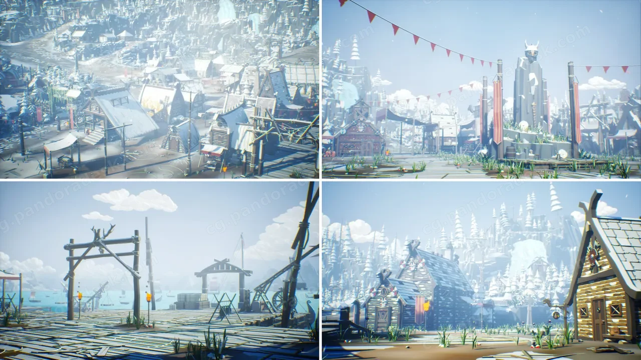 lowpoly维京世界 - Low Poly Viking World