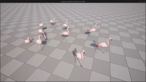火烈鸟-Flamingo Animated