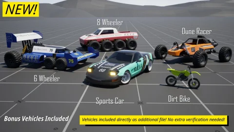 完整的程序化模块化车辆动画系统 RKVA Rigless Kinematic Vehicle Animation v1.0.5b
