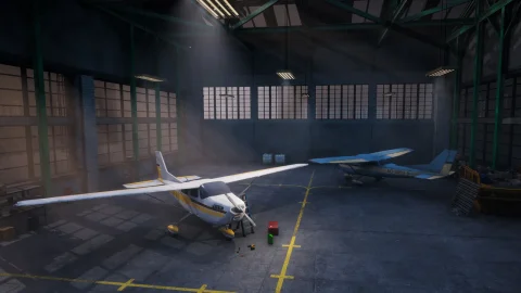 小型飞机停机库-Airplane Hangar