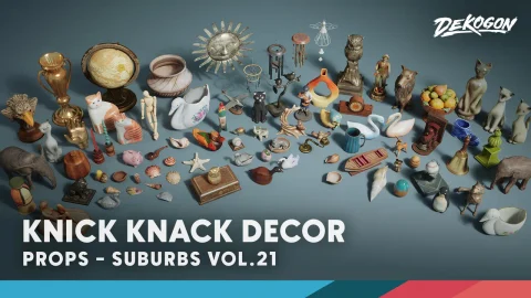 复古小摆件装饰品 - Suburbs VOL.21 - Knick Knack Decor (Nanite and Low Poly)