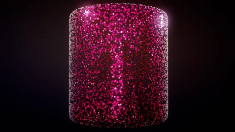 粉色矩形闪光物质PBR材质和纹理 Pink Rectangle Glitter Substance PBR material and textures