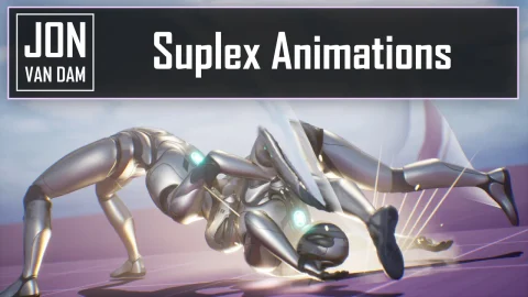 双人过肩摔摔跤动画 Paired Suplex Wrestling Animations