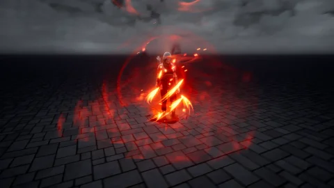 环绕魔法光环特效-Niagara KI auras