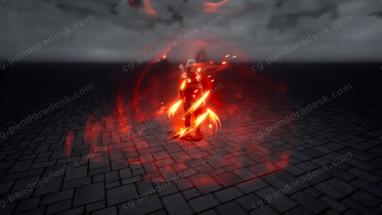 环绕魔法光环特效-Niagara KI auras
