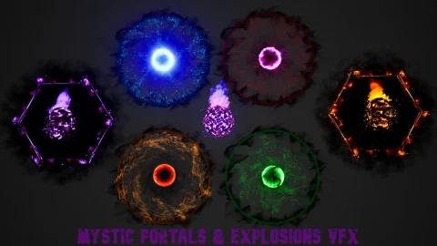 神秘传送门/爆炸视觉特效包 - Mystic Portals Explosions VFX Pack