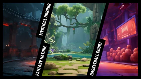 60张4k格斗场背景 - 60 4k Backgrounds for Fighting Arenas. Pack 4
