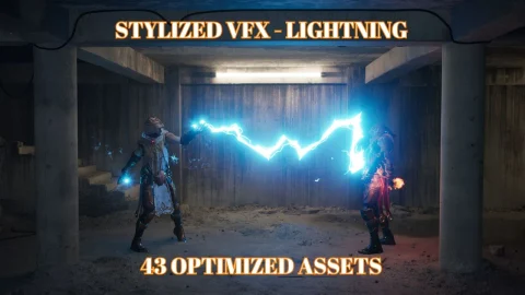 风格化卡通闪电粒子特效 Stylized VFX - Lightning