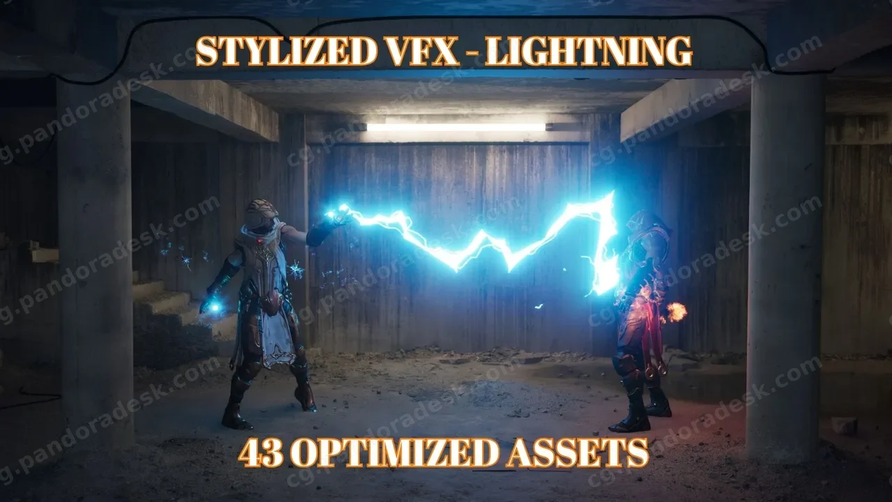 风格化卡通闪电粒子特效 Stylized VFX - Lightning