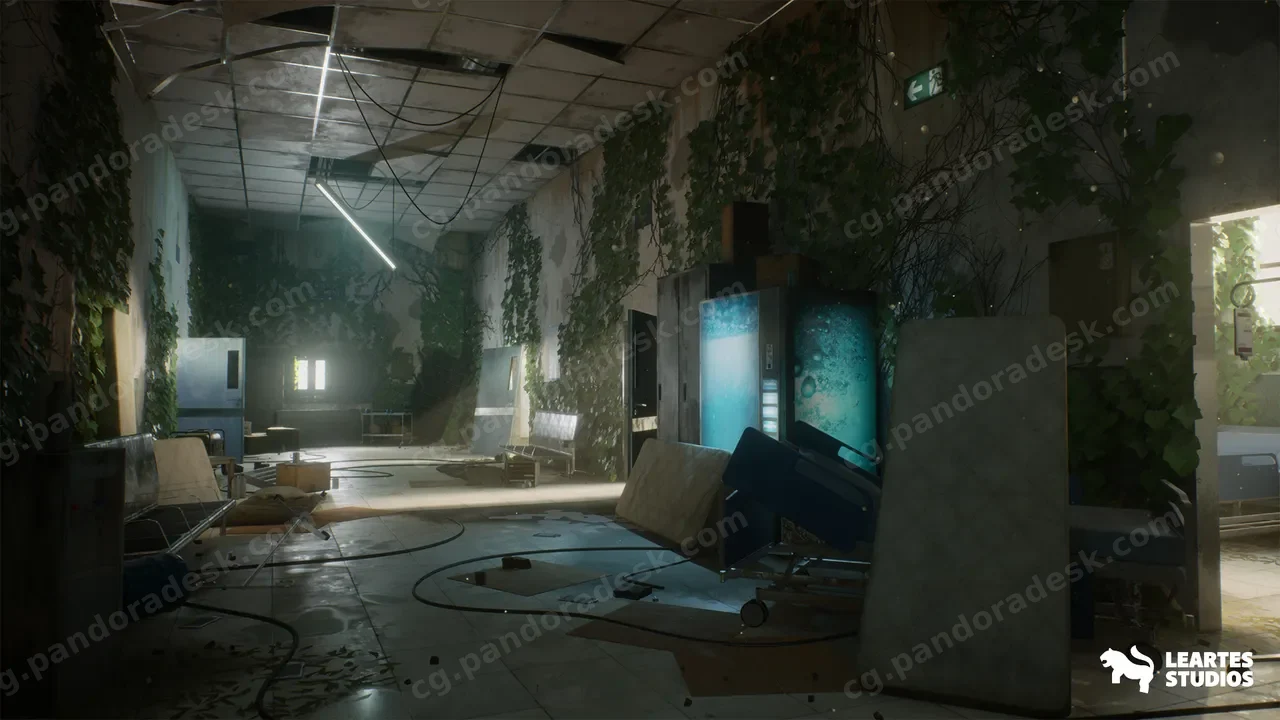 废弃的后启示录医院环境 - Abandoned Post - Apocalyptic Hospital Environment